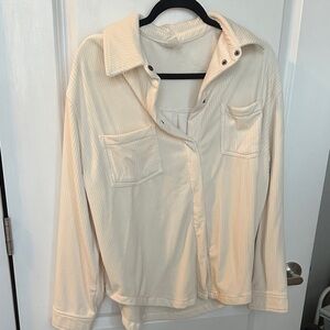 Cream Button-Up Shirt